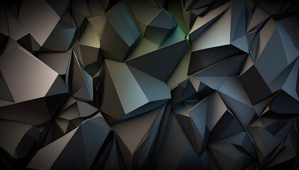 Dark abstract polygonal background