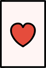 traditional tattoo of the ace of hearts