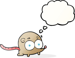 thought bubble cartoon mouse