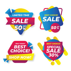 New tag red sign - concept stiker label set. Discount sale price tags labels stikers. Icons isolated. Flat design style. Icon set. Sale, Big Sale, Winter, Autumn, Spring, Summer, Season, New sales.