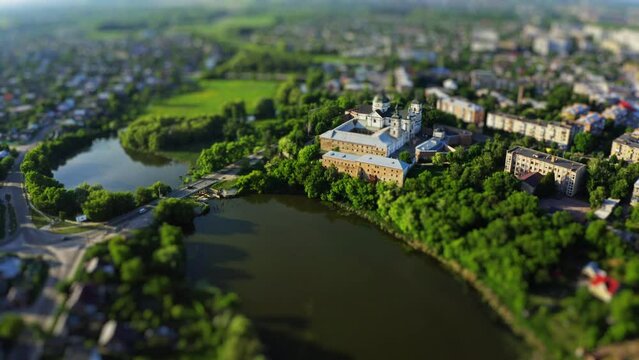 Historical Part of the City of Berdichev Ukaine, Tilt Shift Lens