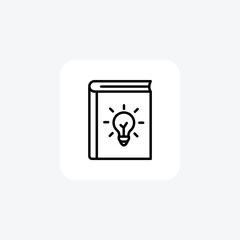 Book, idea fully editable vector fill icon

