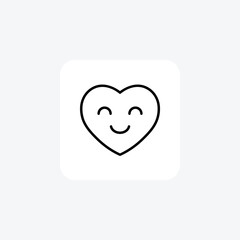 Happy, healthcare fully editable vector Line Icon