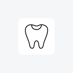 Dental, dentist fully editable vector Line Icon