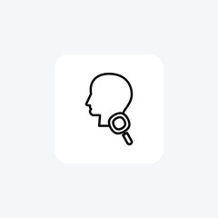 Checkup, examination fully editable vector Line Icon