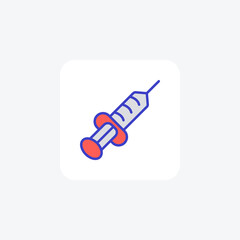 Injection, medicine fully editable vector fill icon