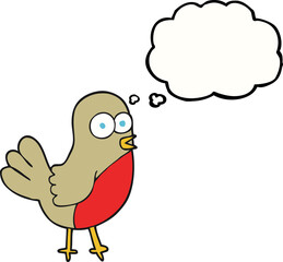 thought bubble cartoon robin