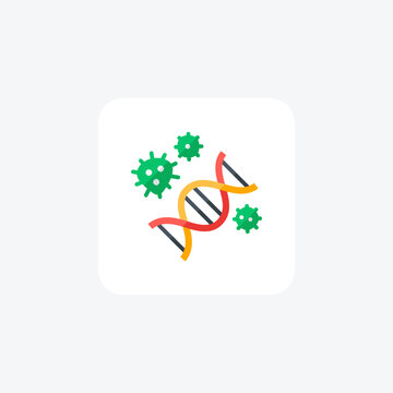 Biology, Chemistry Fully Editable Vector Fill Icon

