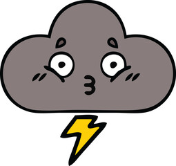 cute cartoon storm cloud