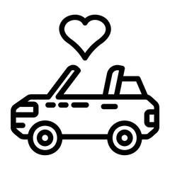 wedding car icon
