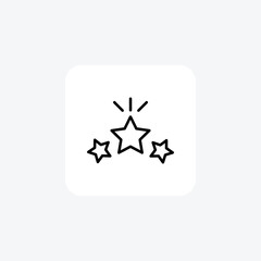 Favorite, star fully editable vector fill icon

