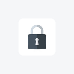 Security, seo fully editable vector fill icon

