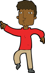 cartoon dancing man