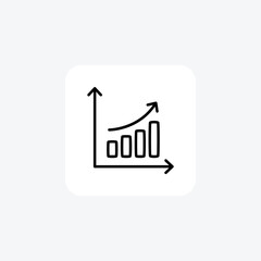 Business, chart, fully editable vector line icon

