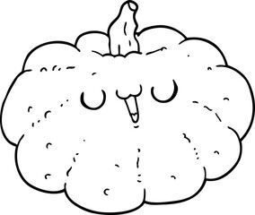 happy cartoon pumpkin