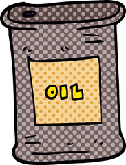 cartoon doodle motor oil