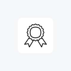 Award, winner fully editable vector fill icon

