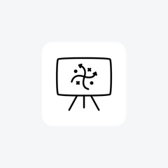 Chart, graph fully editable vector fill icon

