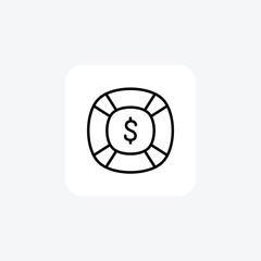 Analytics, chart fully editable vector fill icon

