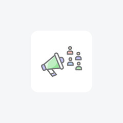 Network, structure fully editable vector fill icon

