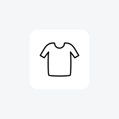 Basic, clothes fully editable vector fill icon

