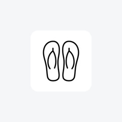 Obraz premium Slipper fully editable vector fill icon