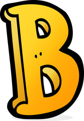 cartoon letter B