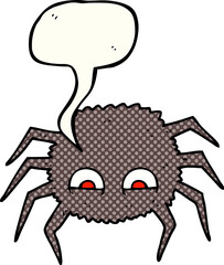 comic book speech bubble cartoon spider