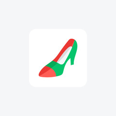 Footwear fully editable vector fill icon

