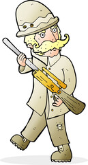 cartoon big game hunter