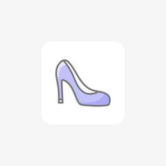 Footwear fully editable vector fill icon

