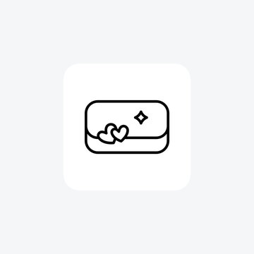 Bag, clatch, fashion fully editable vector fill icon

