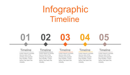 business infographics design template with 5 options or steps.