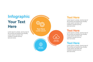 Circle infographic template for presentations, advertising, layouts, annual reports.