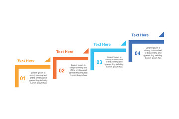 business infographics design template with  4 options or steps.