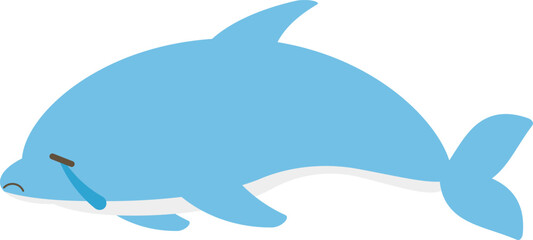 Fototapeta premium ゆるかわなイルカ 泣く