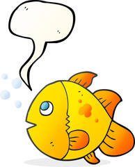 speech bubble cartoon fish