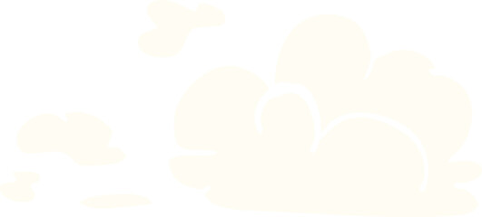 Fototapeta premium cartoon doodle fluffy white clouds