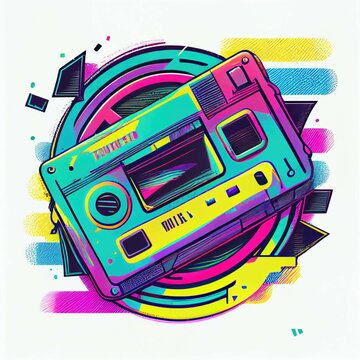 Retro tee-shirt design, father's day,  TV, Car, pong, 90s, Pacman, power rangers, surfing
