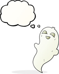 thought bubble cartoon halloween ghost