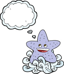 thought bubble cartoon starfish