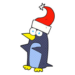cartoon christmas penguin