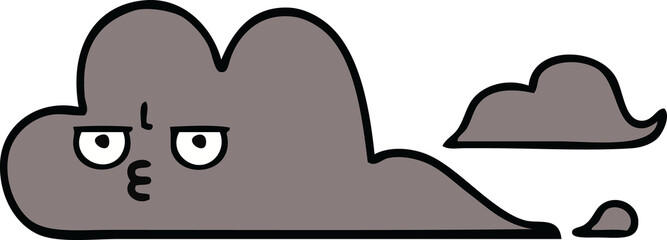 cute cartoon storm cloud