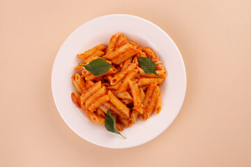Pasta in red sauce