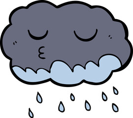 cartoon rain cloud