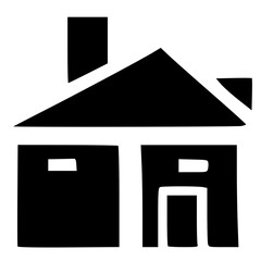 black and white of icon shape