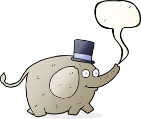 speech bubble cartoon elephant