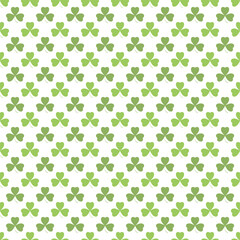 St Patrick’s Day shamrock symbols decorative elements seamless pattern with clover