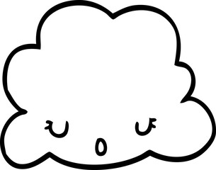 cute cartoon cloud