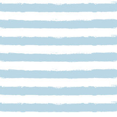 Watercolor stripes vector pattern, baby blue stripe seamless background, childish pastel brush strokes. marine grunge stripes, cute paintbrush line